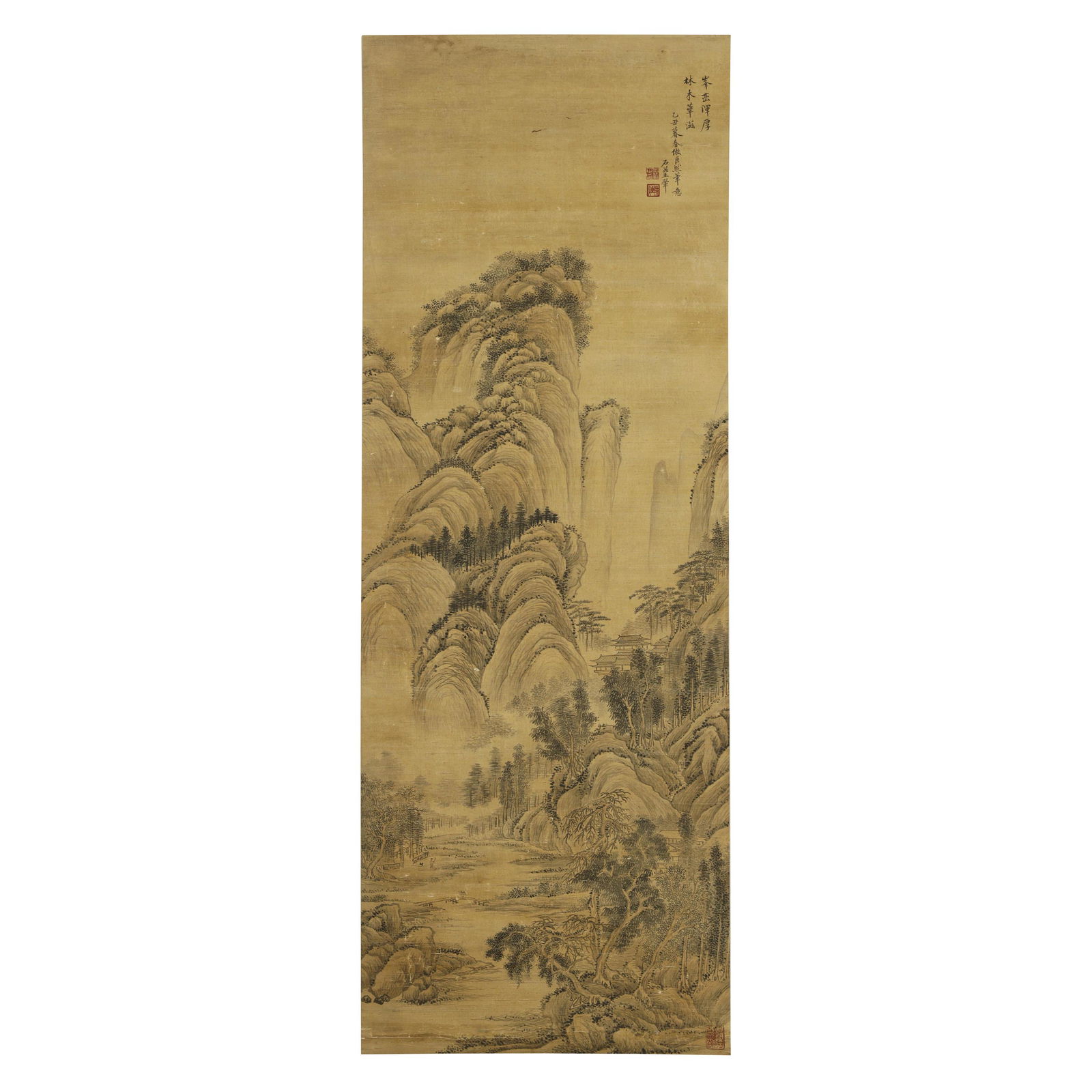 WANG HUI,CHINESE PAINTING AND CALLIGRAPHY: WANG HUI,CHINESE PAINTING AND CALLIGRAPHY LONG:125cm WIDTH:44.8cm