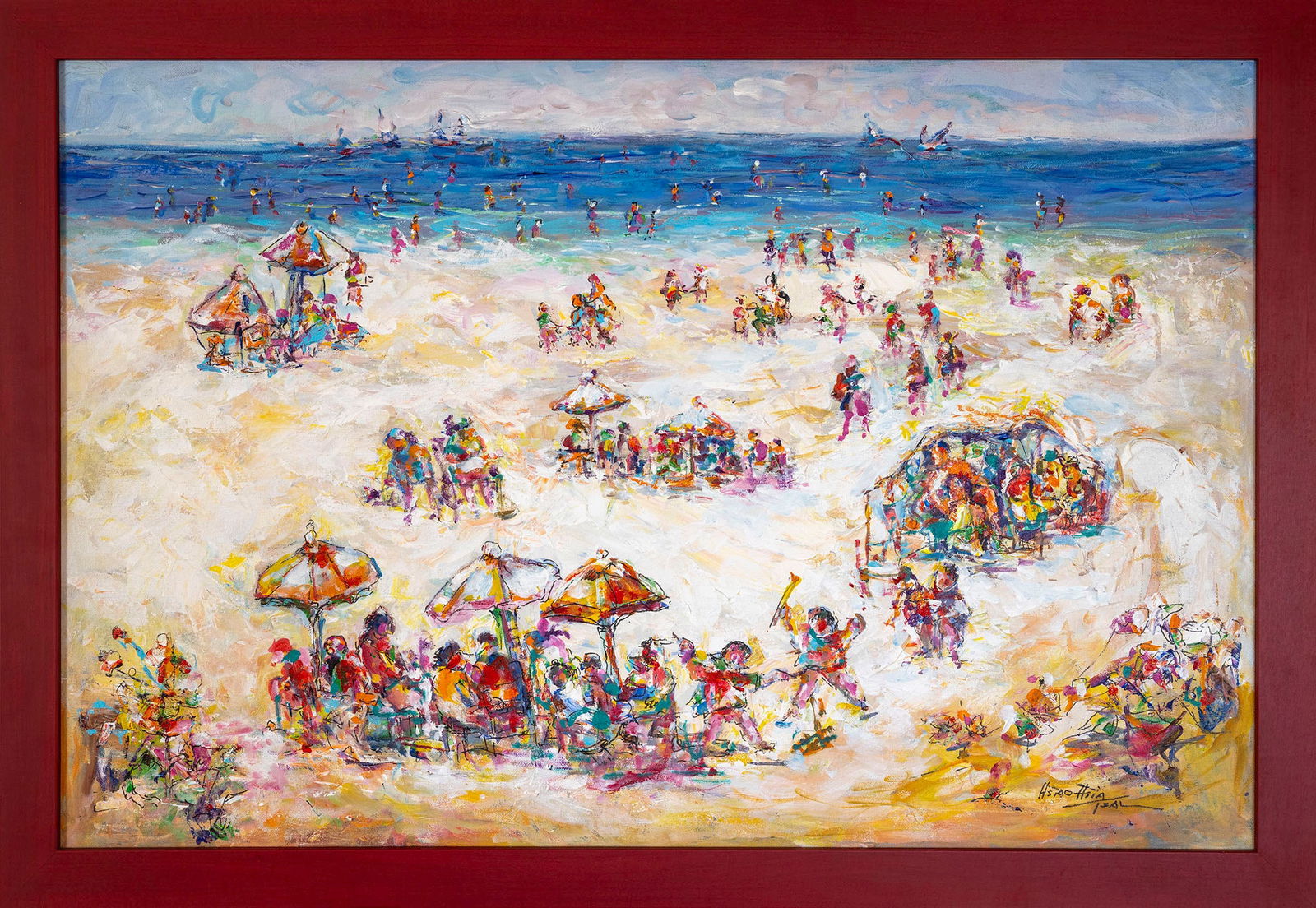 HSIAO-HSIA TSAI HOBBS (Chinese/American 1927-2007) A PAINTING (1 of 2)