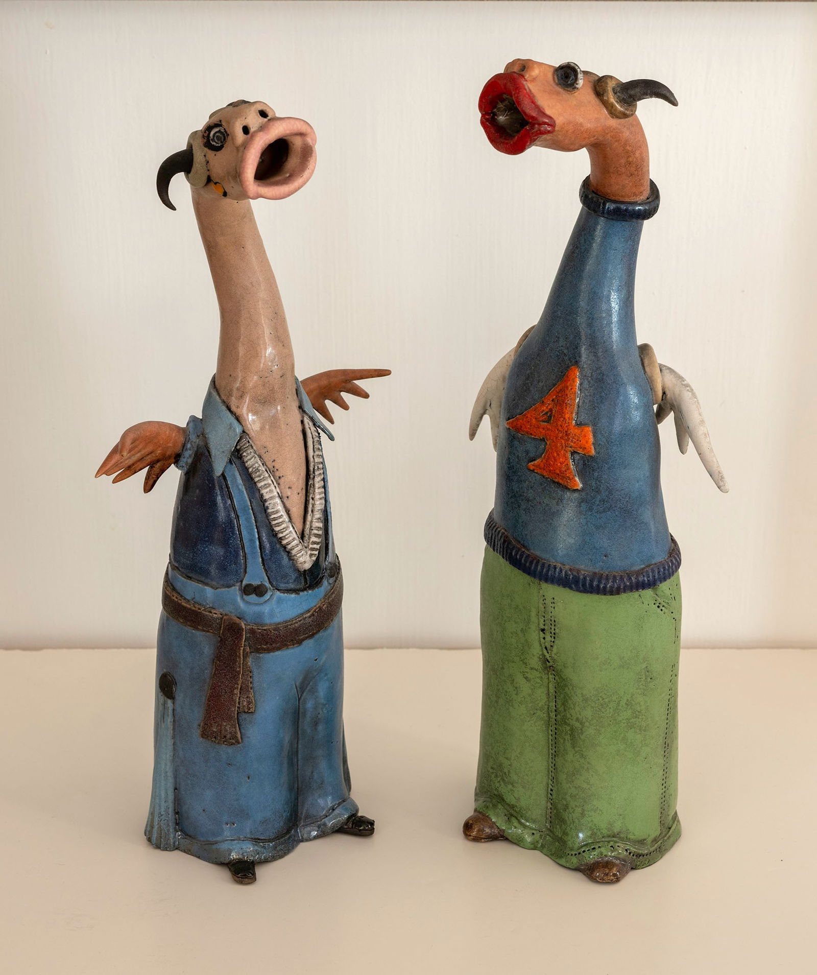 WILLIAM TERSTEEG (American born 1969) TWO CERAMIC SCULPTURES (1 of 1)
