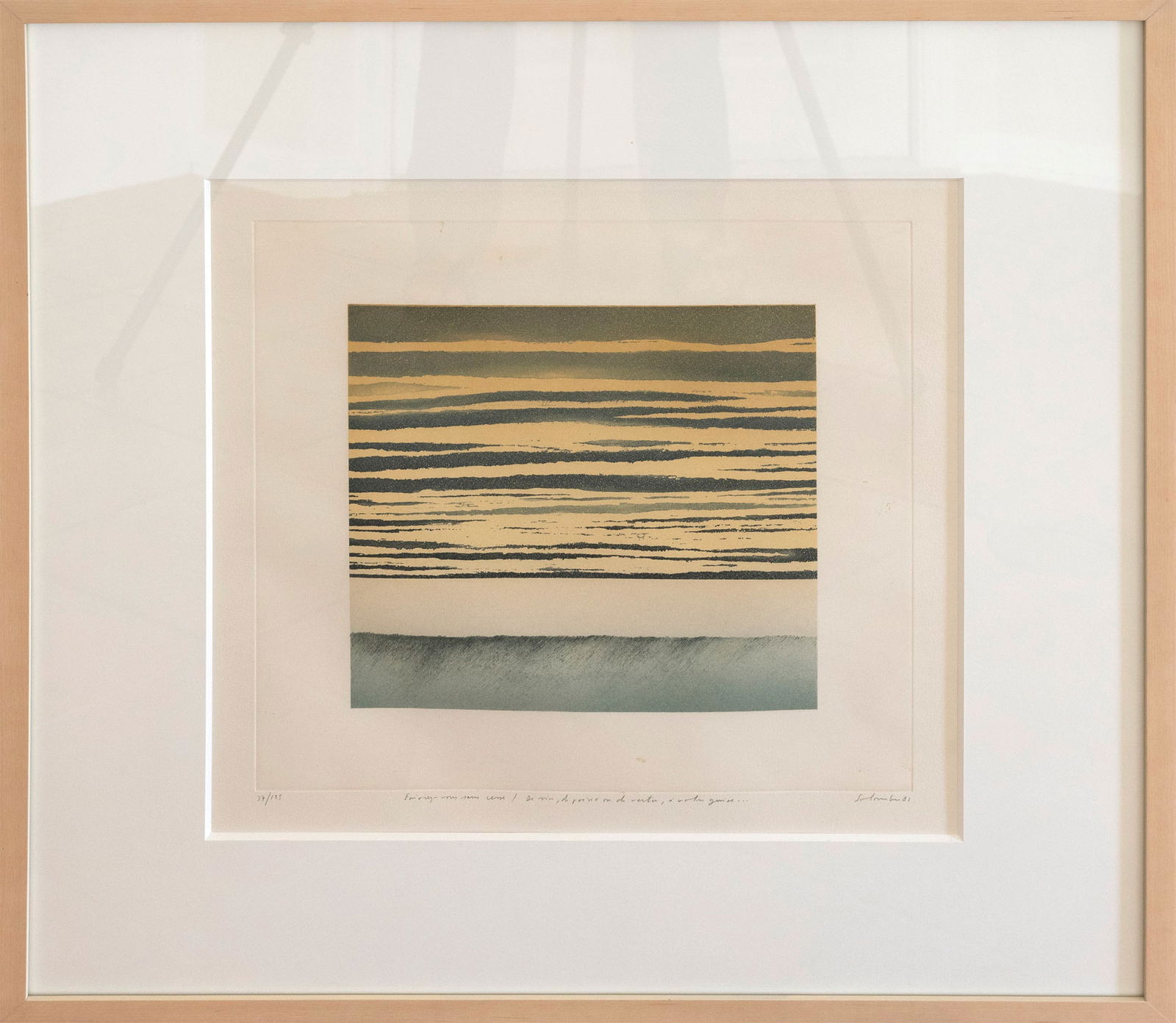 JEAN SOLOMBRE (French born 1948) AN ETCHING (1 of 2)