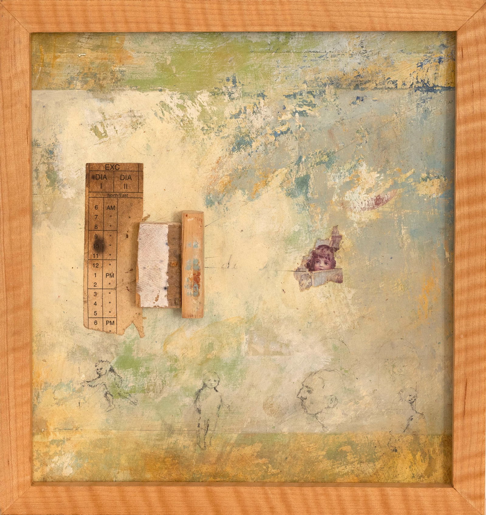 TIM OLSON AND CAROL KOUTNIK (American/Texas 20th/21st Century)  - TWO MIXED MEDIA WORKS (1 of 4)