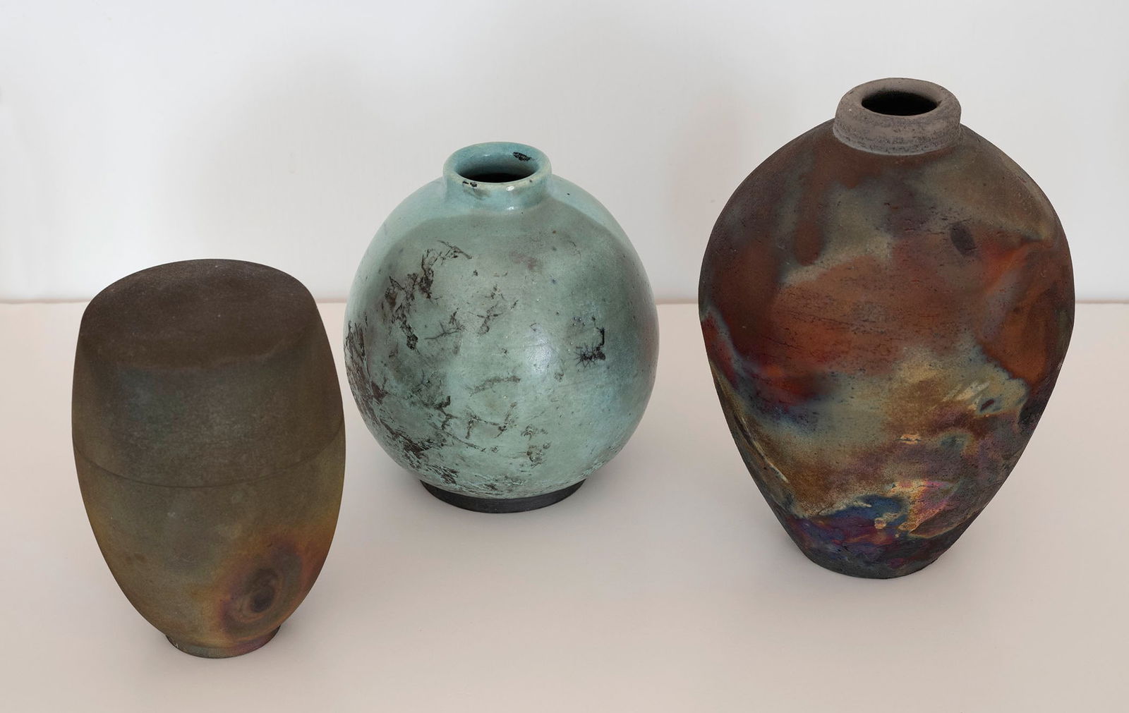 RAKU POTTERY GROUP OF THREE WORKS (1 of 2)
