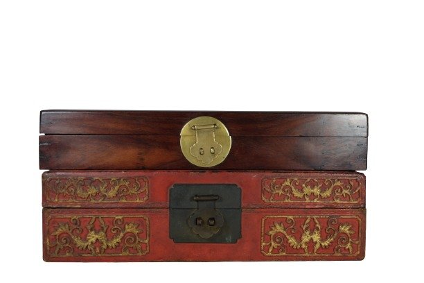 Chinese HardWood And Lacquerware Wood Boxes (1 of 13)