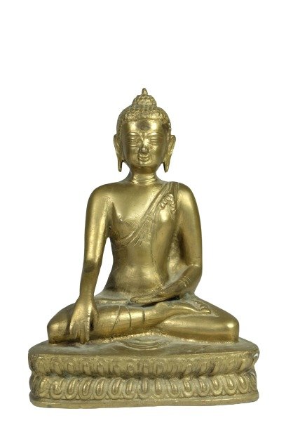 Asian Gilt Bronze Buddha Figurine (1 of 12)