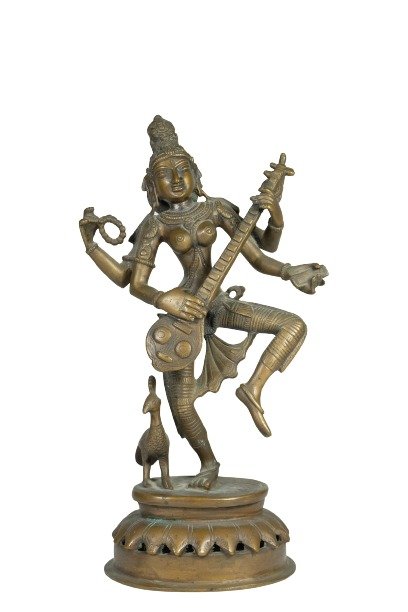 South India Bronze Vinadhara Shiva Standing Statue (1 of 16)