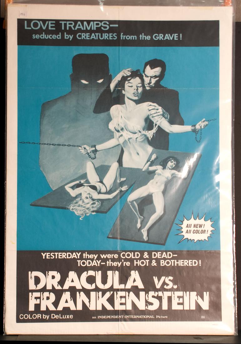 Movie - Dracula vs Frankenstein - Love Tramps: Dracula vs Frankenstein - Love Tramps - Bloody boots. 30" x 40".