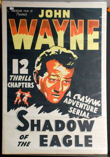 Movie - Shadow of the Eagle: Shadow of the Eagle - 1932 American Film Co. Starring John Wayne. 27" x 41".