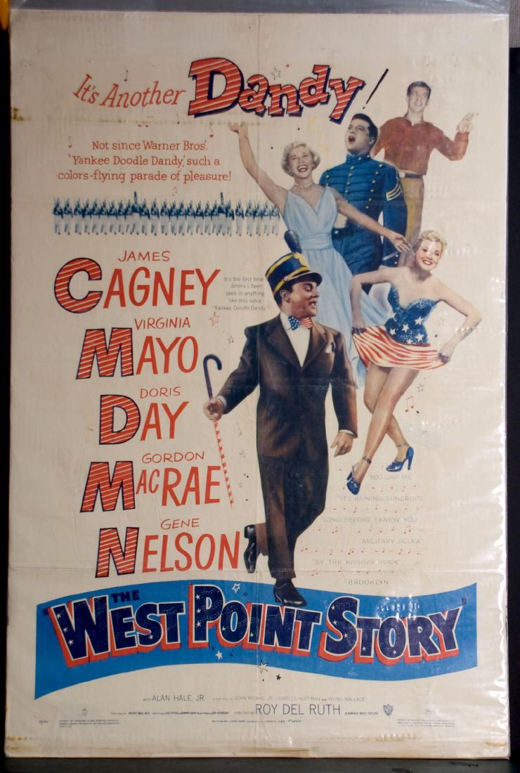 Movie - West Point Story: West Point Story - 1950 Warner Brothers. Starring James Cagney and Virginia Mayo. 27" x 41".
