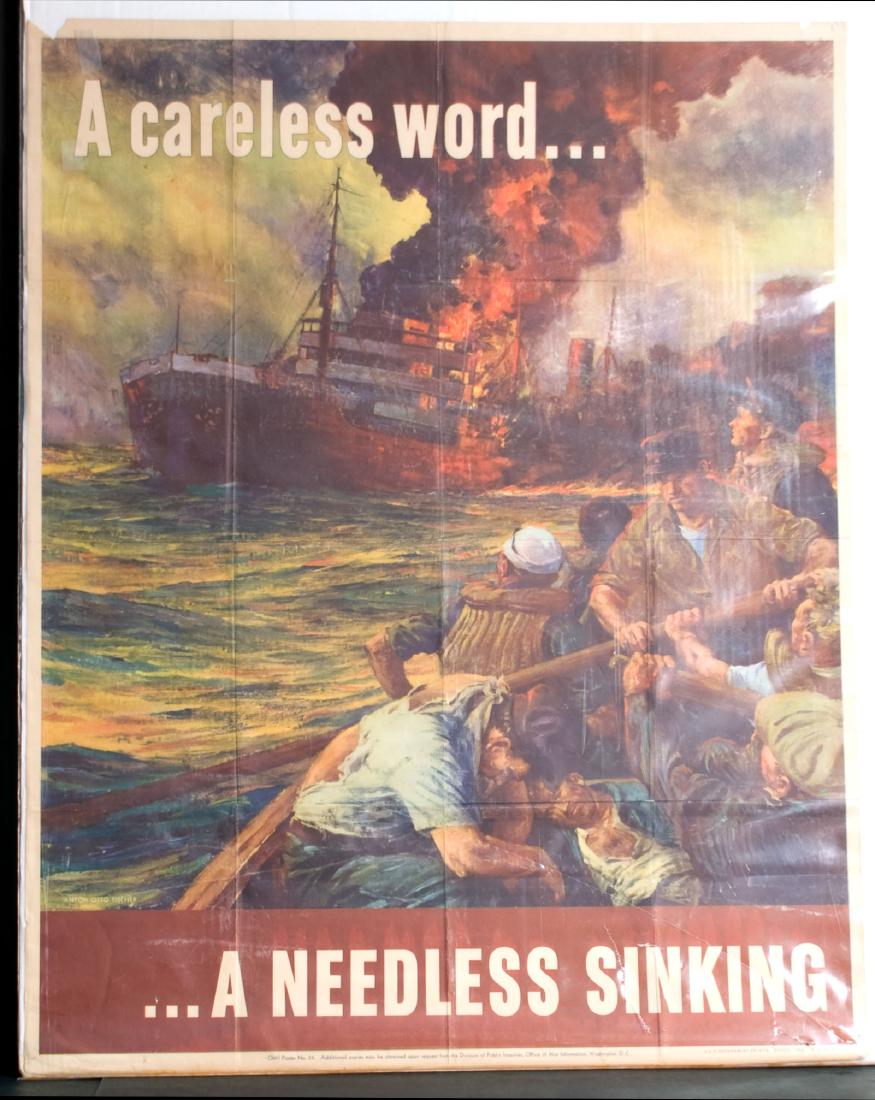 War - A Careless Word - A Needless Sinking: A Careless Word - A Needless Sinking - 28.5" x 37"