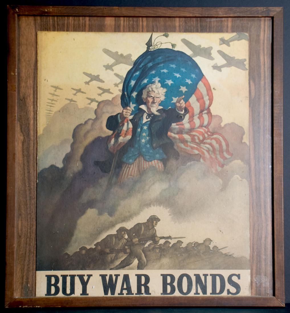 War - Buy War Bonds  - Uncle Sam in front of an (1 of 1)