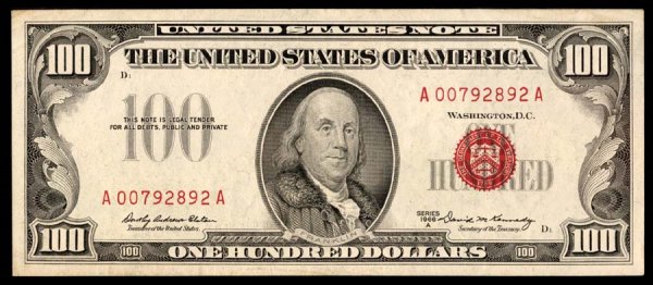$100 1966-A This is the scarce and popular 