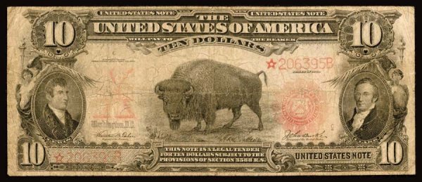 Legal Tender Fr. 120* $10 1901 T