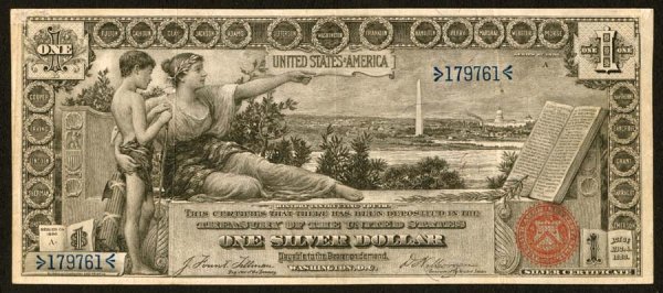 Silver Certificates Fr. 224 $1 1896 