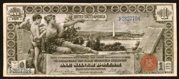 Silver Certificates Fr. 224 $1 1896 