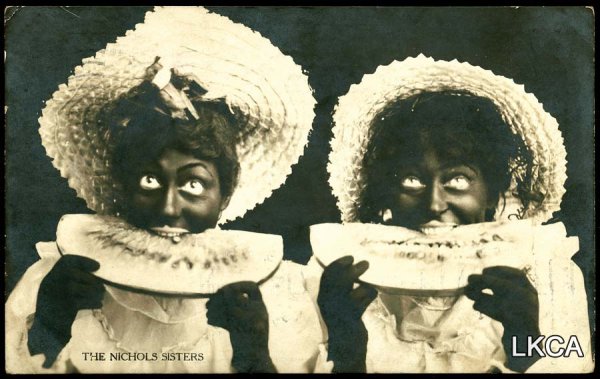 Black Face Real Photo Postcard "The Nichol