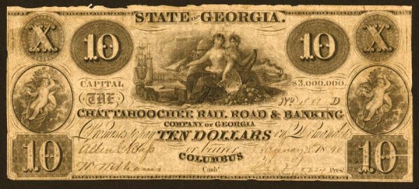 Georgia GA-100 G10 $10 Chattahoochee R