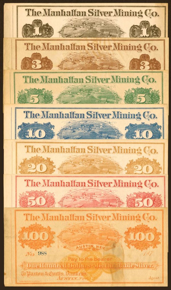 Nevada $1, $3, $5, $10, $20, $50 & $100 Manh