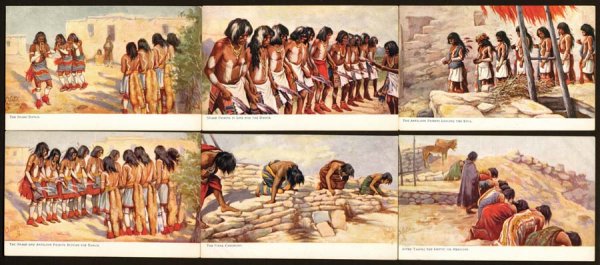 Printed , Native American , Tuck Indians , "Moqu