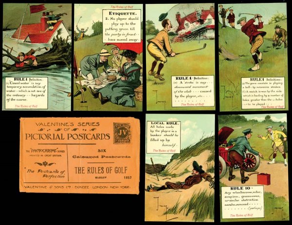 Sports , Golf , Rules of Golf Set with Envelope 