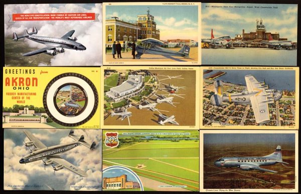 Transportation , Aviation , Aviation Postcards ,