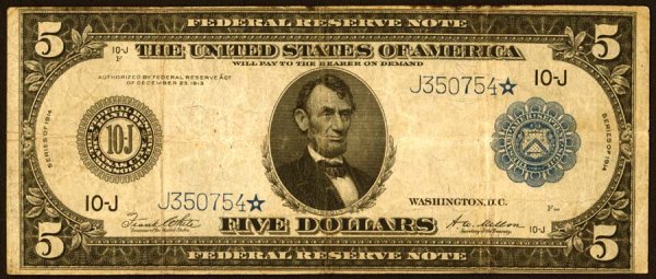 FRN - Fr. 883a* $5 1914BS Kansas City 