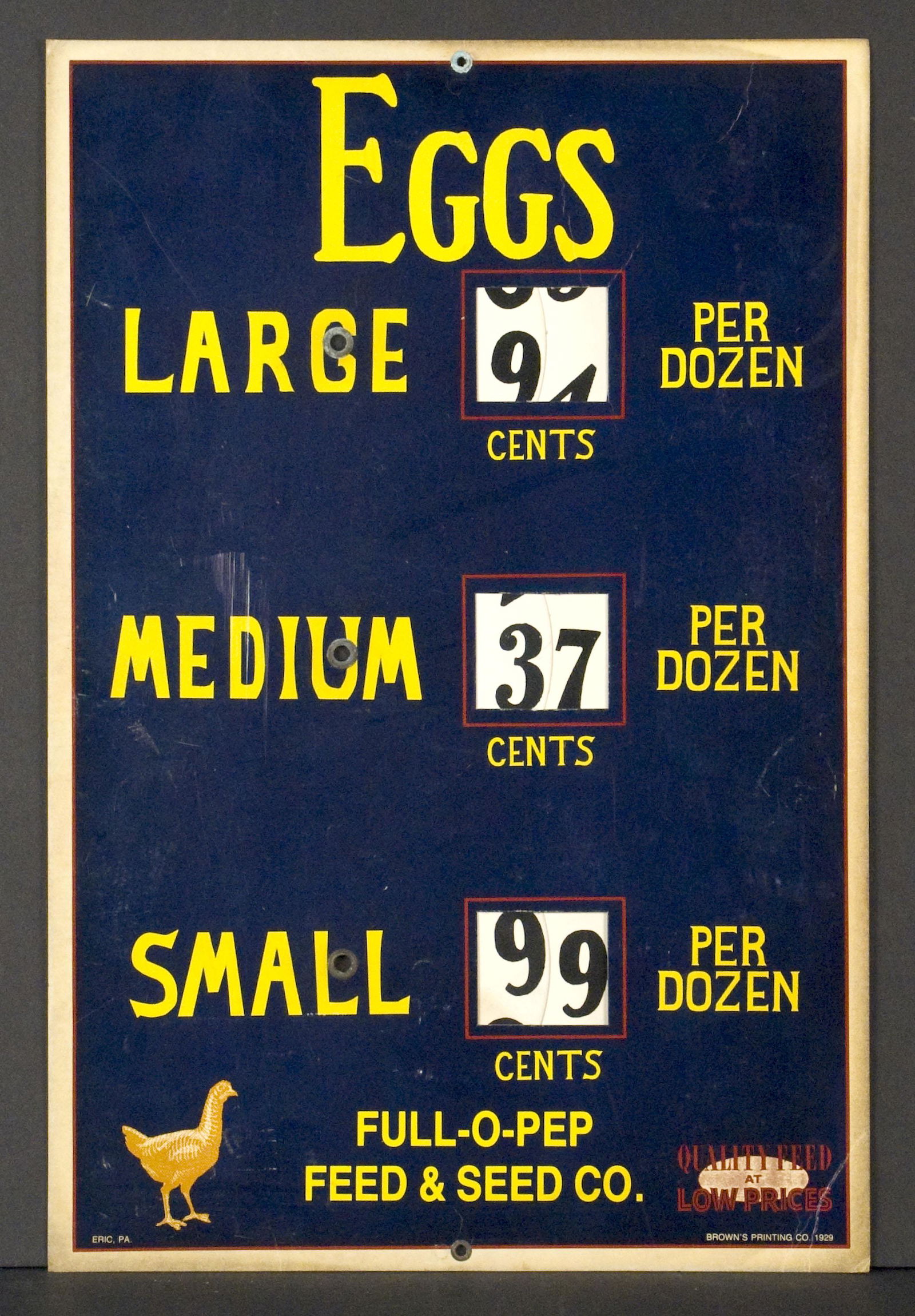 Full-O-Pep Feed & Seed Co Advertising Store Display (1 of 1)
