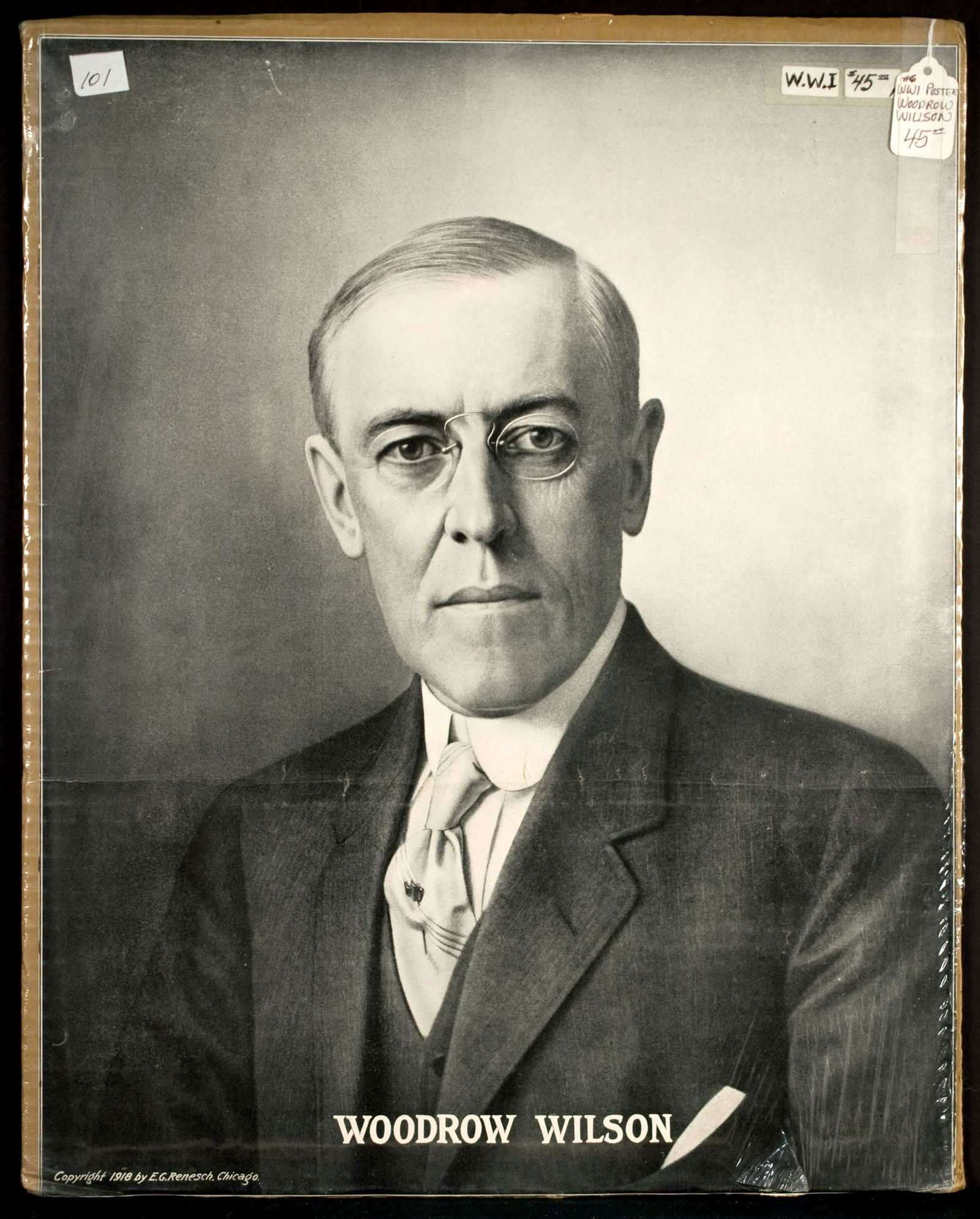 Woodrow Wilson Political Poster (1 of 1)