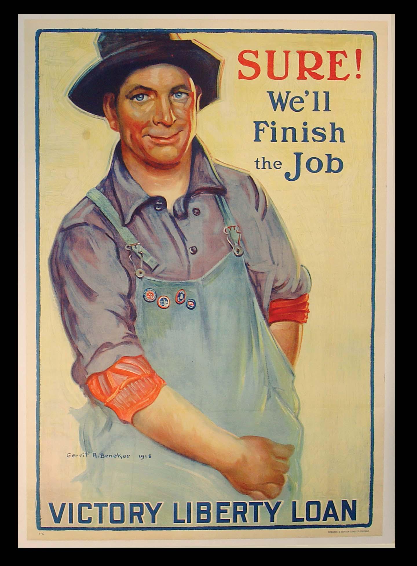 Sure, We'll Finish the Job WWl Poster (1 of 1)