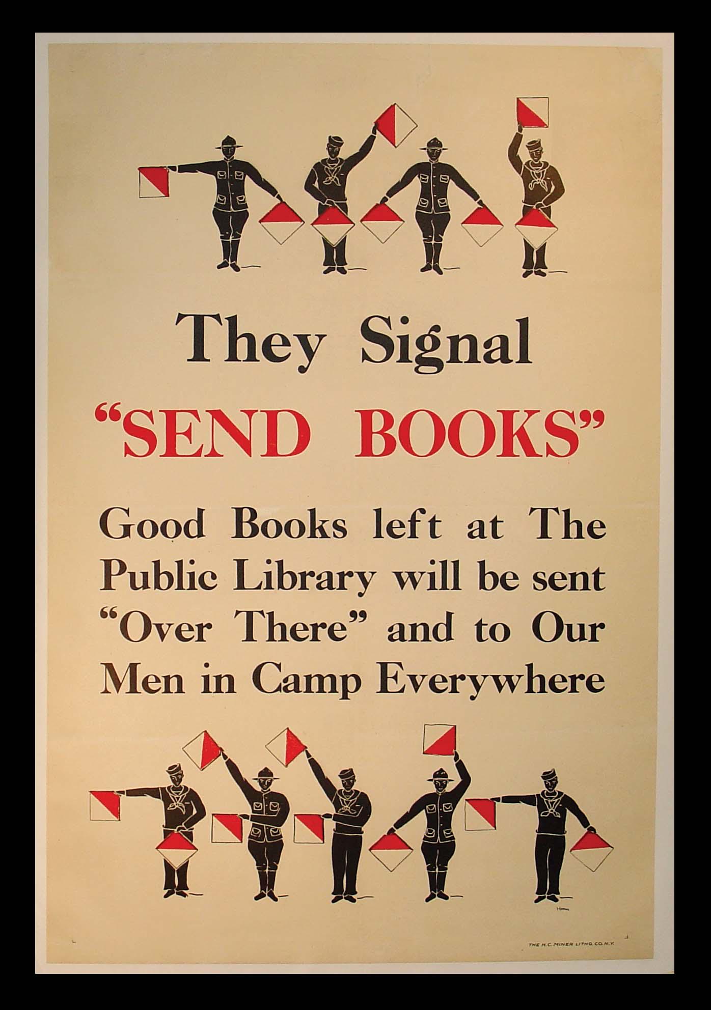 They Signed "Send Books" WWl Poster (1 of 1)