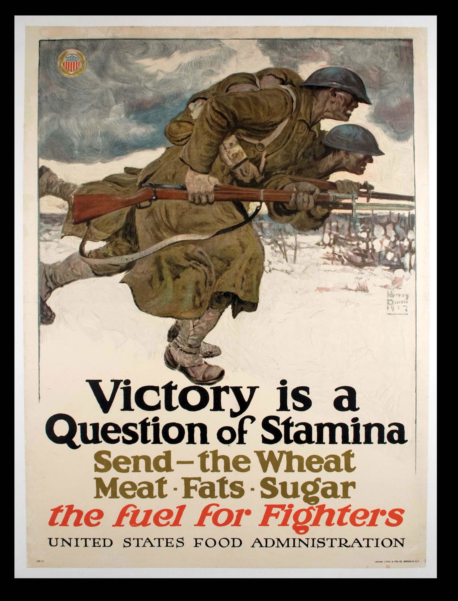 Victory is a Question of Stamina WWl Poster (1 of 1)