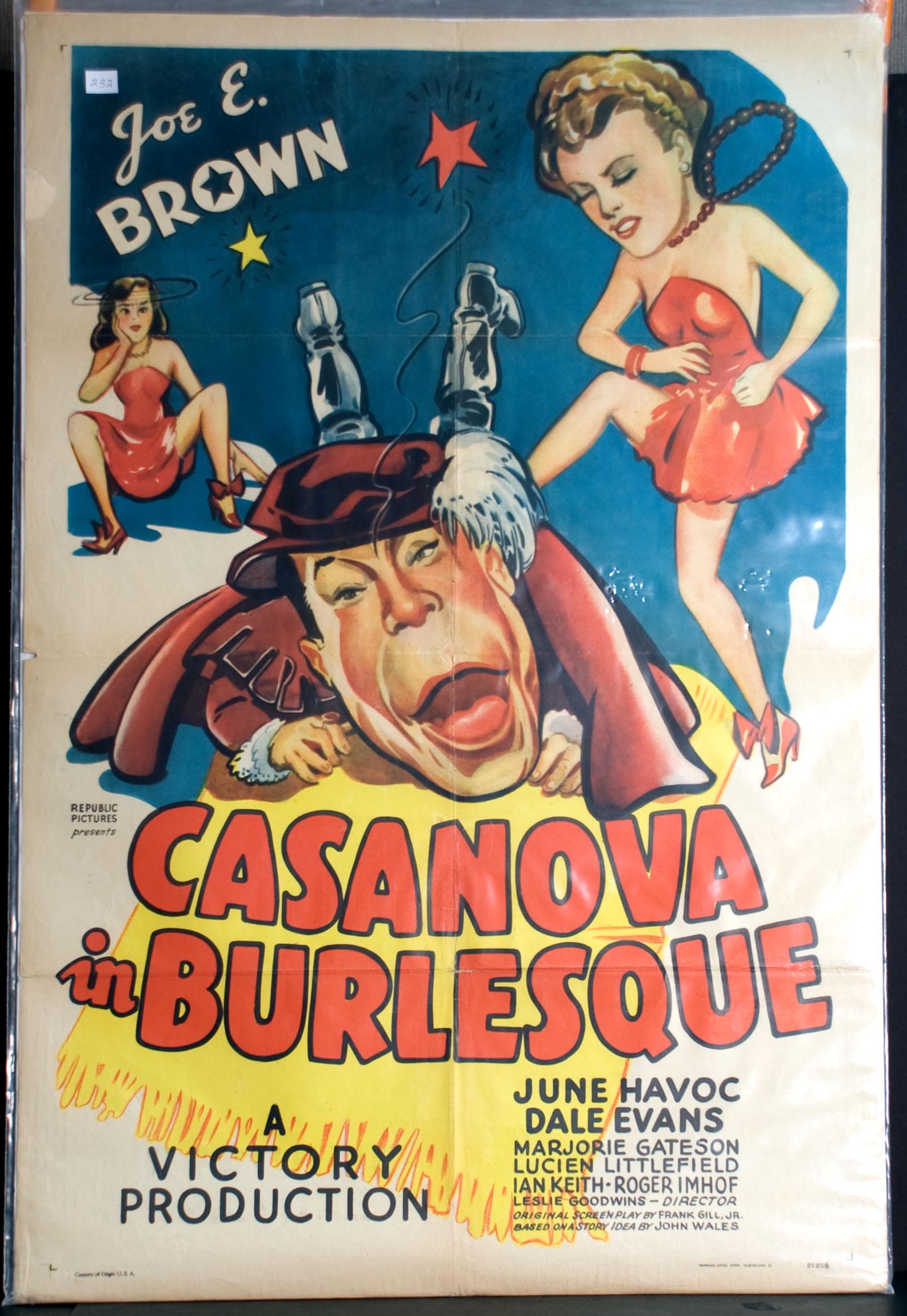 Casanova in Burlesque Movie Poster, 1944 (1 of 1)