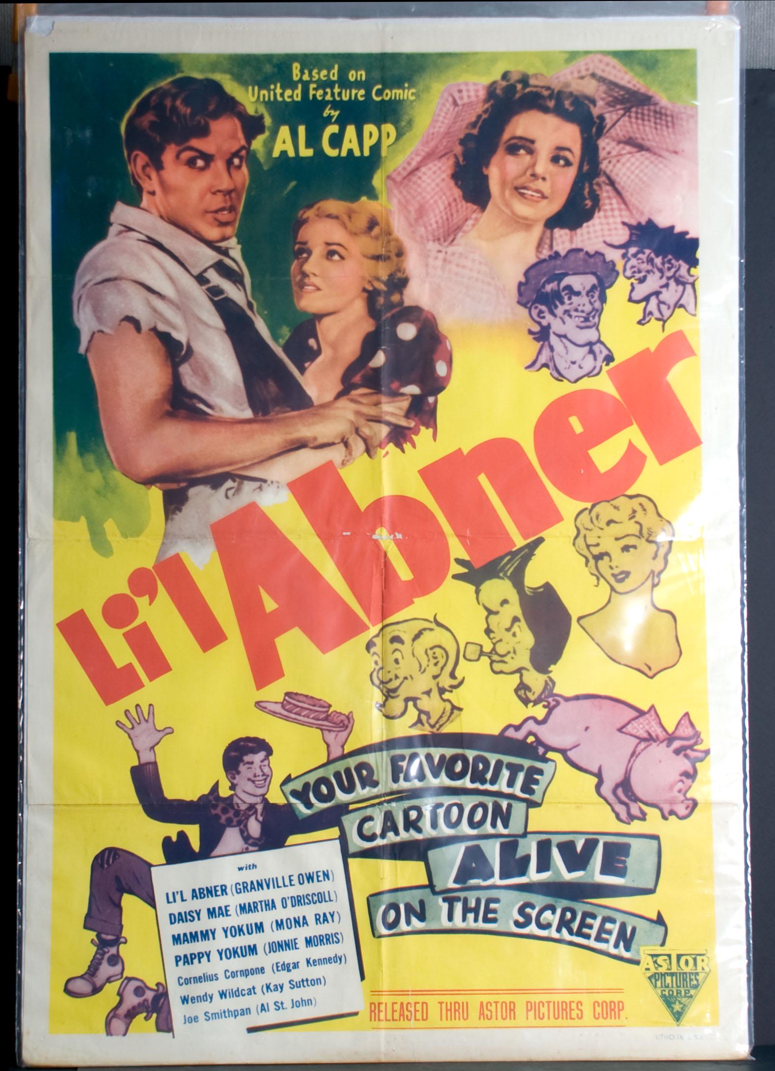 Lil Abnor - Based on United Feature Comics by Al Capp: 27" x 41".