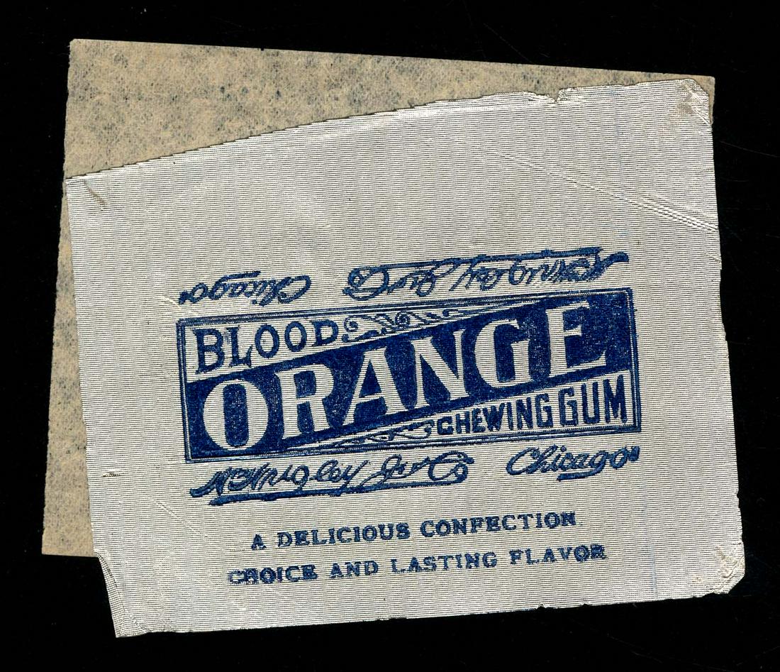 Wrigley's Blood Orange Chewing Gum Foil Single Stick: For the US market. 2.75 X 3.5