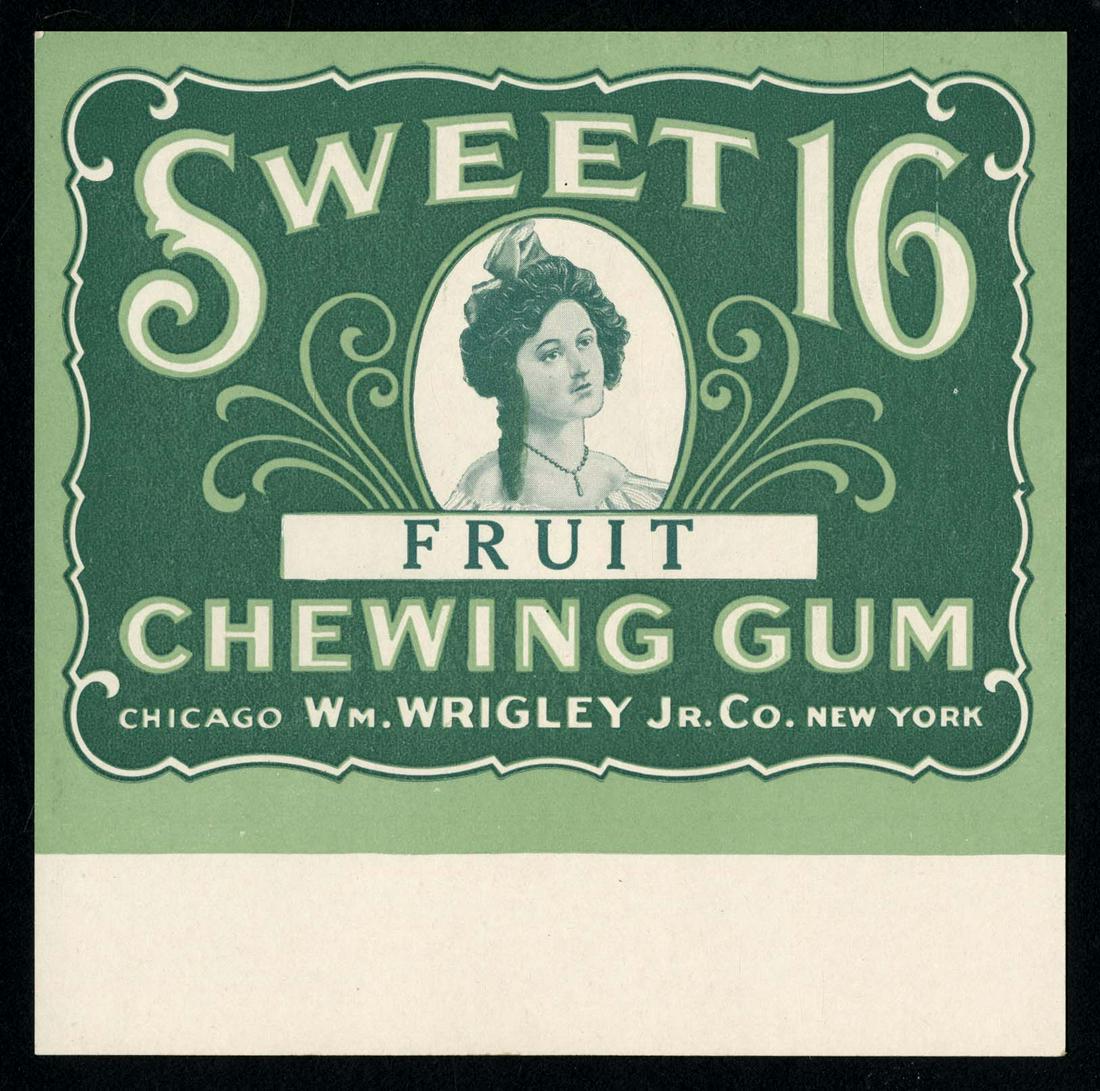 Wrigley's Sweet 16 Fruit Chewing Gum Box Fly for US: 5 X 5