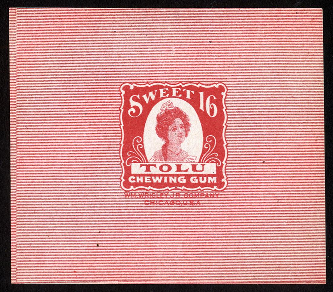 Wrigley's Sweet 16 Tolu Single Stick Chewing Gum: 3 X 3.25