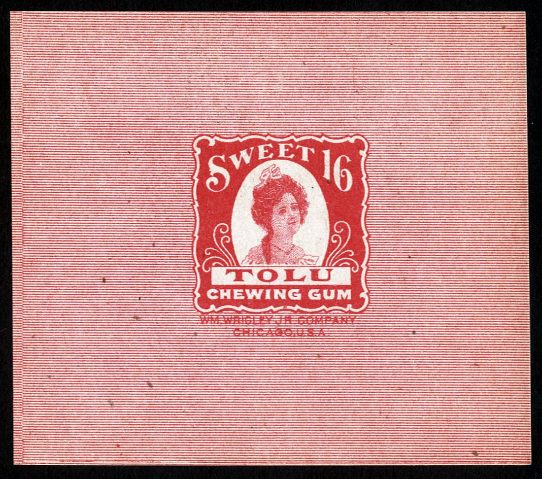 Wrigley's Sweet 16 Tolu Single Stick Chewing Gum: 3 X 3.25