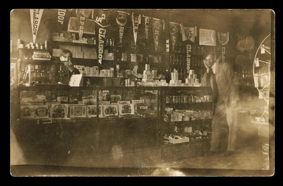 RPPC - Interiors - Drug Store, Glasgow MT