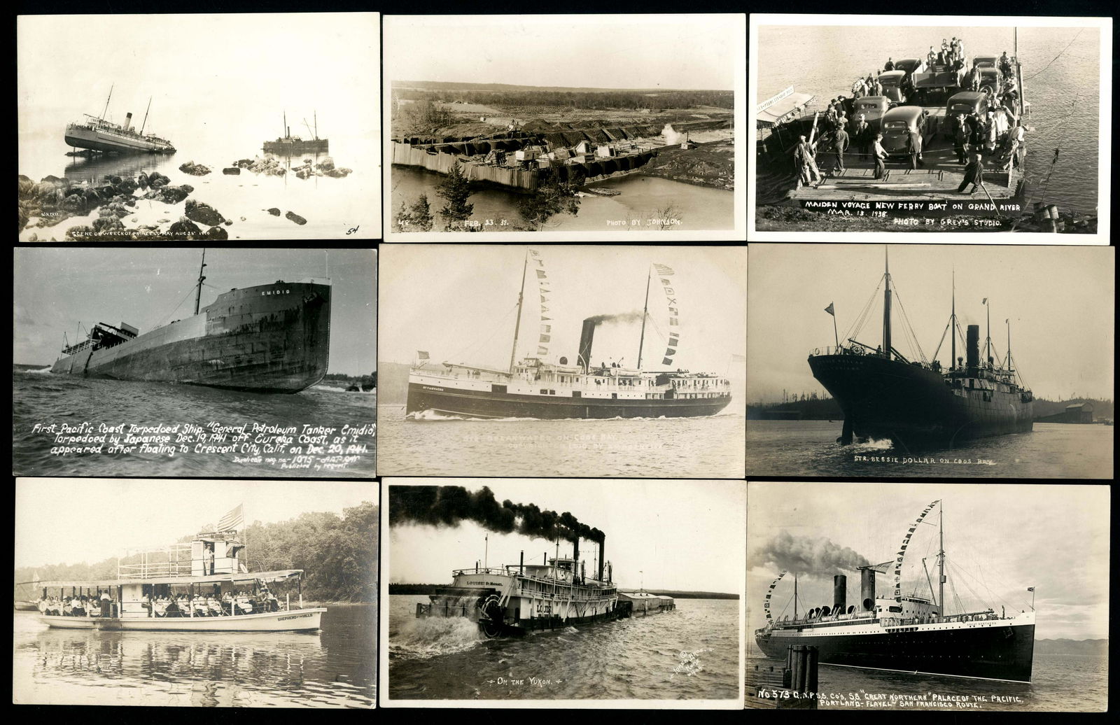 RPPC - Boats & Ships - Ships Real Photo Postcards (1 of 1)