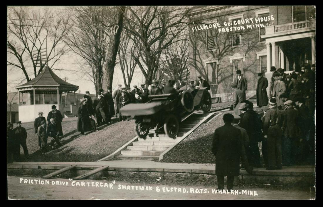 RPPC - USA Views - Preston Court House Stunt (1 of 1)