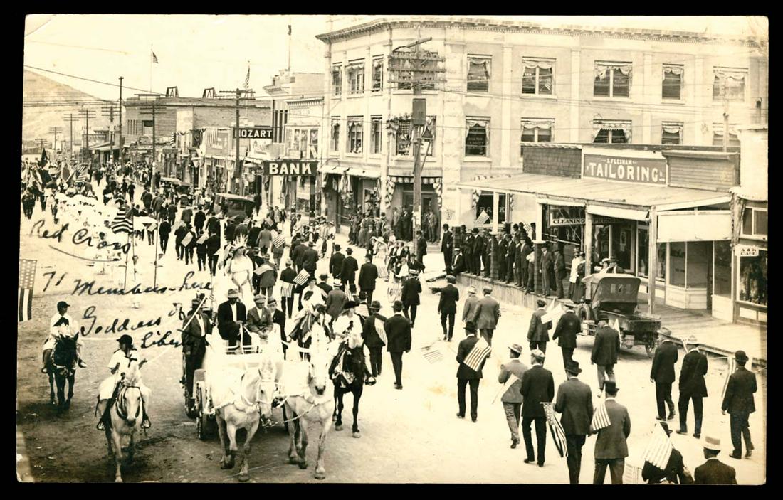 RPPC - USA Views - Goldfield NV Parade, 1917 (1 of 1)