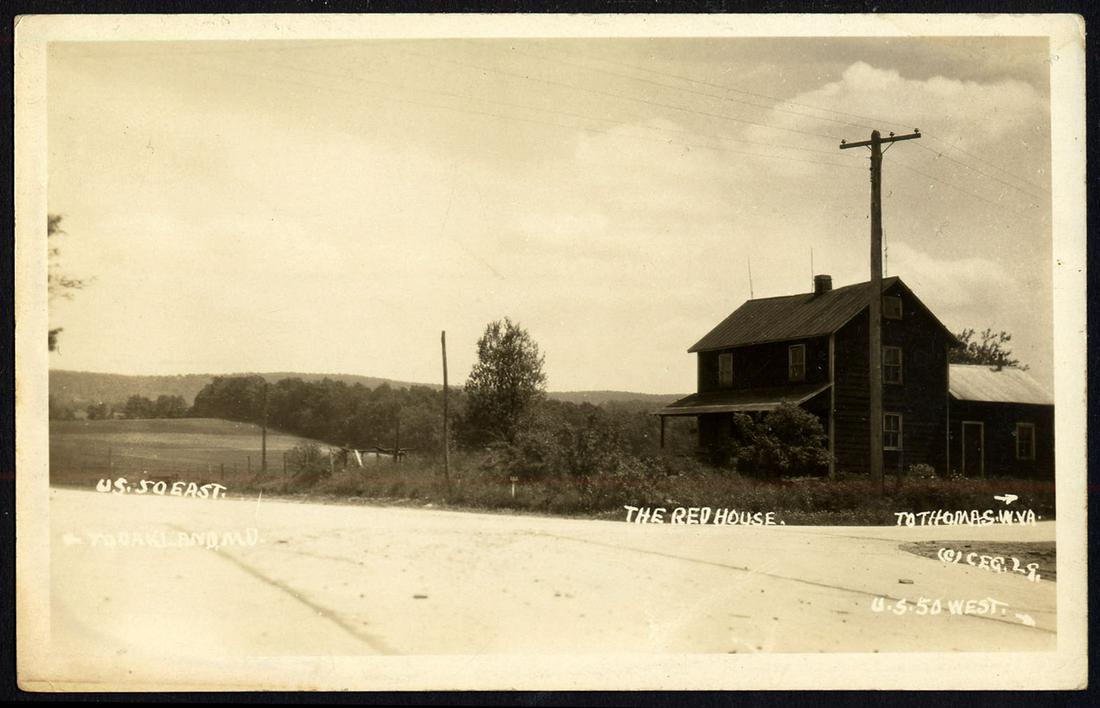 RPPC - USA Views - The Red House (1 of 1)