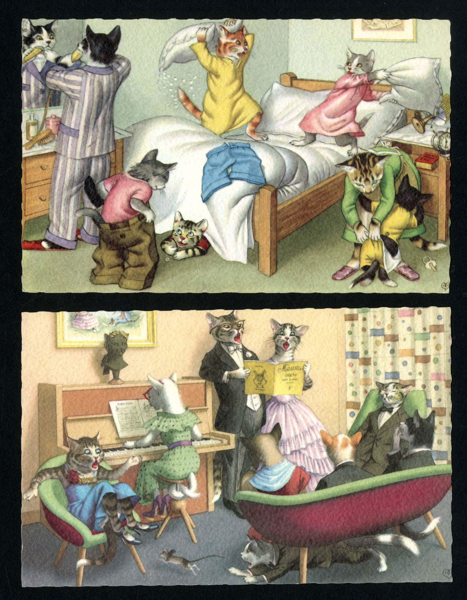 Mainzer cats, anthropomorphic (1 of 1)