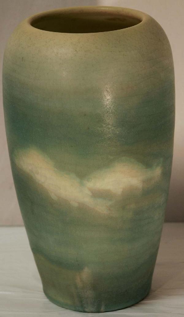 Rookwood Pottery Fish Vase by Kataro Shiriyamadani : Stamp and number on bottom (see close up). Size 9" h.