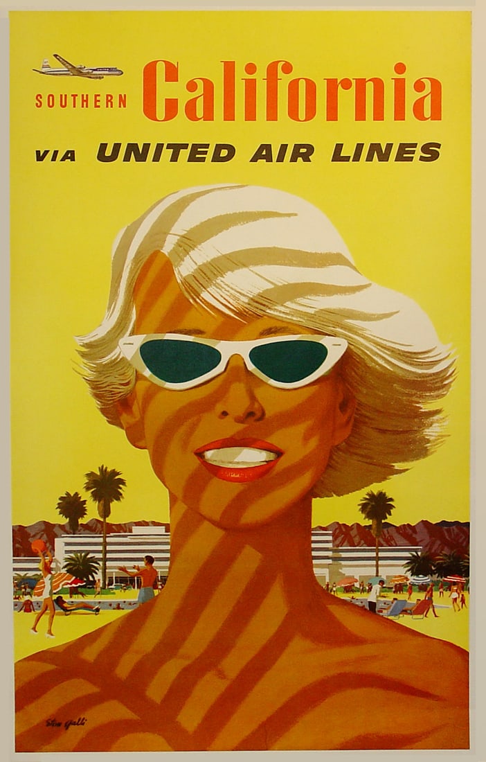 Southern California via United Air Lines. (1 of 1)