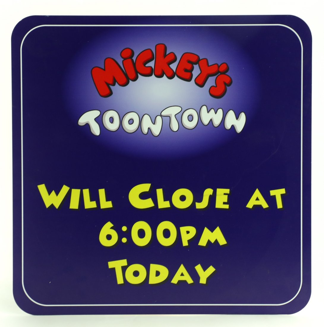 Mickey's Toontown Sign Disneyland (1 of 1)