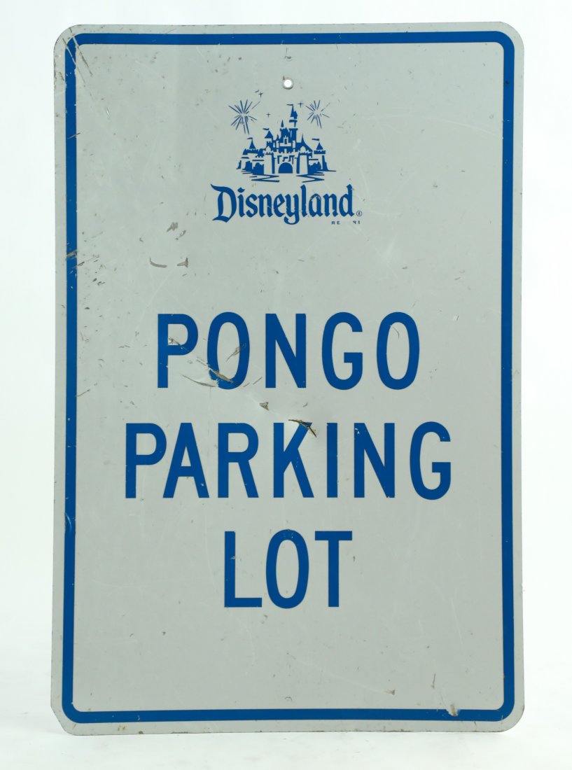 Vintage Disneyland Parking  Lot Sign Pongo (1 of 1)