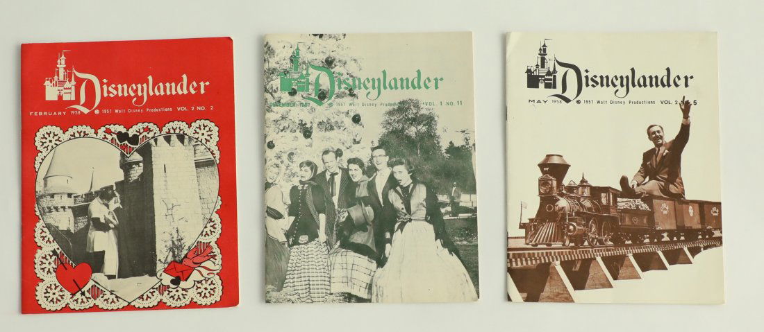 Rare 1950's Disneylander Magazines Employee Books (1 of 2)