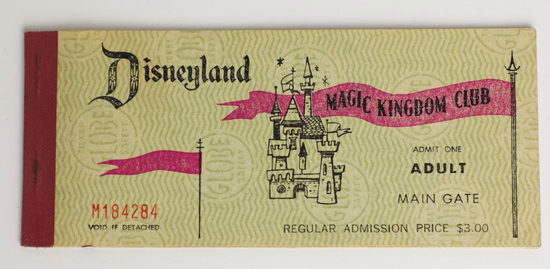 1960's Disneyland Admission Ticket Book Complete (1 of 5)