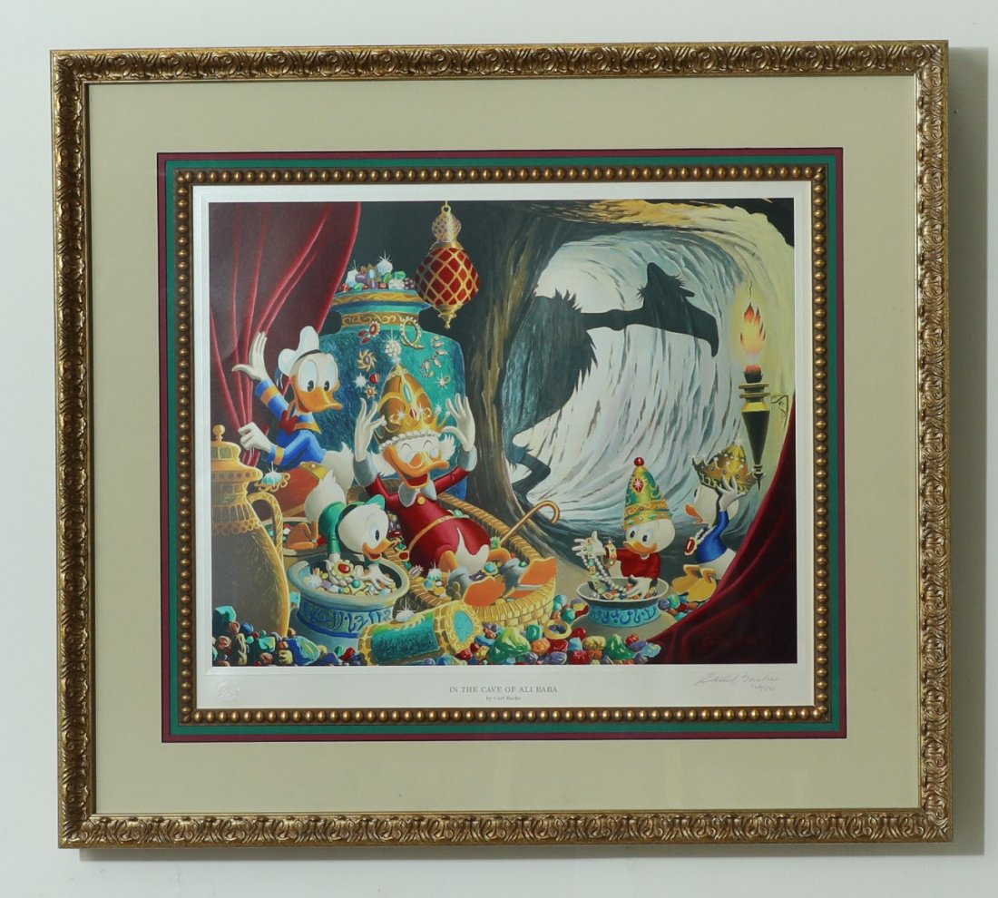 Limited Edition Carl Barks Lithograph Print Framed (1 of 4)
