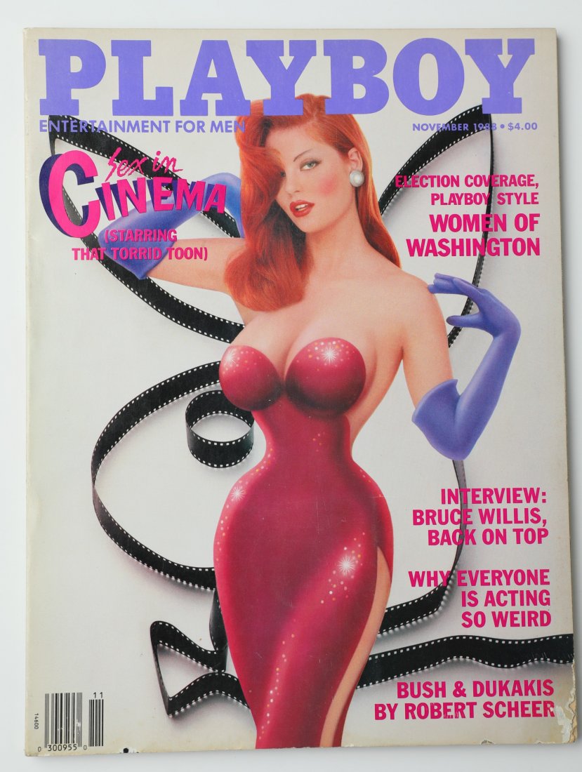 Controversial Jessica Rabbit Look-alike Playboy: Rare Controversial Playboy Featuring a Jessica Rabbit Look-alike model.